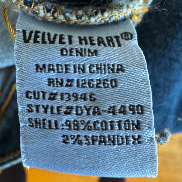VELVET HEART DENIM JACKET MED - Picture 5 of 5